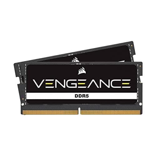 CORSAIR Vengeance SODIMM DDR5 RAM 48GB (2x24GB) 5600MHz CL48-48-48-90 1.10V Intel XMP 3.0 Laptop-Speicher – Schwarz (CMSX48GX5M2A5600C48)