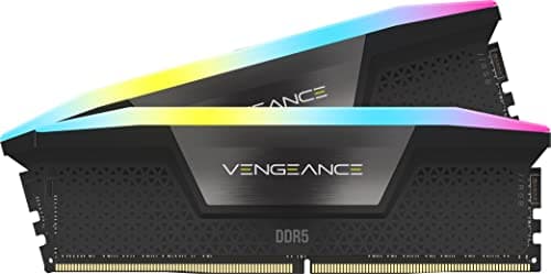 CORSAIR Vengeance RGB DDR5 RAM 48GB (2x24GB) 5200MHz CL38 Intel XMP 3.0 Desktop-Arbeitsspeicher – Schwarz (CMH48GX5M2B5200C38)