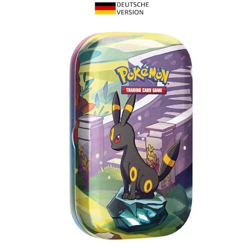 Pokémon-Sammelkartenspiel: Mini-Tin-Box Karmesin & Purpur – Prismatische Entwicklungen: Nachtara (2 Boosterpacks & 1 Münze)